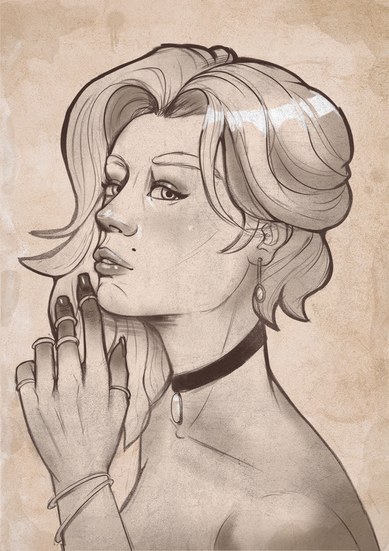 Shaded Sketch $10