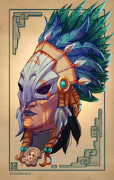 cuauhtémoc portrait mask